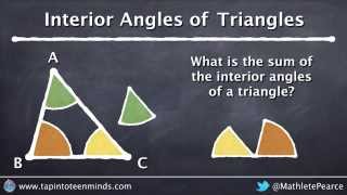 Visualizing the Interior Angle Sum Of A Triangle | Geometric Relationships
