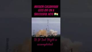 Mission Gaganyaan Test Flight is accomplished. Crew Escape System performed. #gaganyaan #isro