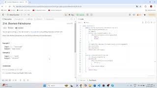 214. Shortest Palindrome | Leetcode