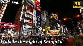 [4k] 🤩Tips for tourists visiting shinjyuku. From Shinjuku Station to Golden -Gai