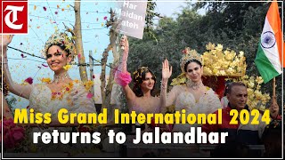 Miss Grand International 2024 Rachel Gupta welcomed on return to Jalandhar