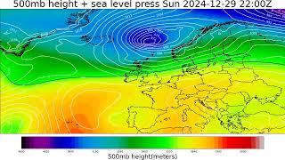 UK weather forecast two week outlook -  GFS Run: 2024-12-24 00z