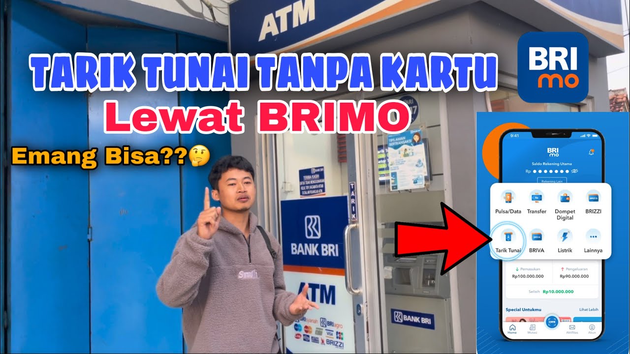 Cara Tarik Tunai Tanpa Kartu Atm BRI Lewat Aplikasi BRIMO ( Bri Mobile ...