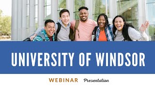 Webinar: University of Windsor