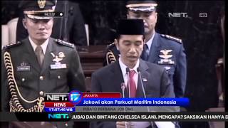 Pidato Perdana Jokowi Berencana Majukan Maritim Indonesia -NET17