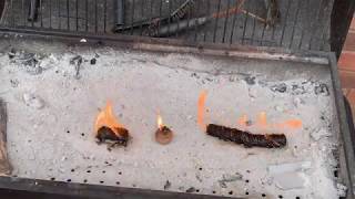 Comparing 3 different types of fire lighters for outdoor use - kindleflamer - wood wool - fire balls