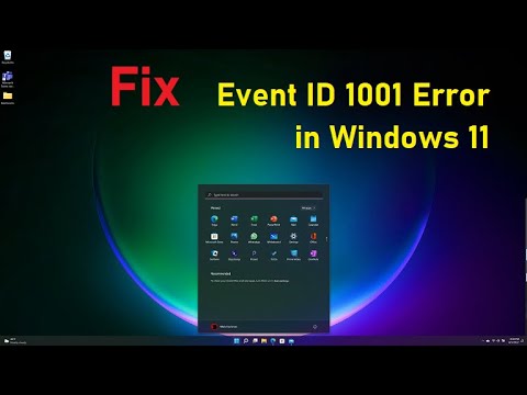 How to Fix Event ID 1001 Error in Windows 11