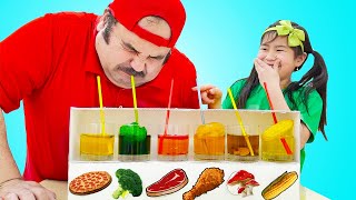 Jannie Pretend Play Yummy Fruits and Vegetables Drinks Stories for Kids