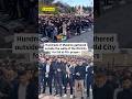 Palestinians forced to pray in street after Israeli authorities close al-Aqsa mosque at Eid