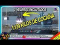 1.139 Kilos de cocaína, 2 veleros abordados, BOE Fulmar - Aduanas SVA