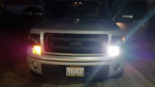 2013 F150 Diode Dynamics switchback turn signal comparison to stock