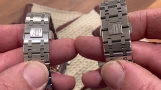 Audemars Piguet Royal Oak 41 comparing 15500 with 15400