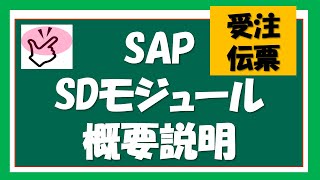 【SAP SD】1回目 SAP SDモジュールの概要説明①