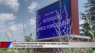 Polis calls on president to keep US Space Command in Colorado