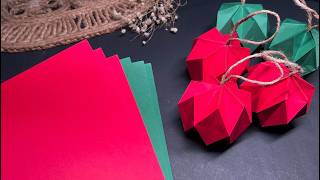 DIY Festive Paper Snowballs 🎄✨: Perfect Handmade Christmas Decor Using Only Color Papers