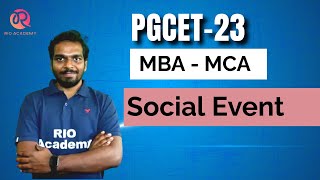 PGCET 2023 | General Awareness | Social Events | Day-3