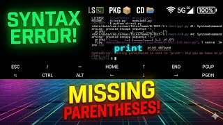 ❌ Termux Python SyntaxError Fixed! | Missing Parentheses in Call to 'print' 🤫