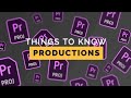 10 TIPS for Using Productions in Premiere Pro