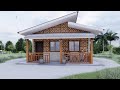 SINGLE STOREY AMAKAN HOUSE DESIGN | BAHAY KUBO IDEAS | 2 BEDROOMS | 6X8M. | NATIVE HOUSE