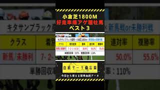 【競馬】小倉芝1800m好走率爆アゲ種牡馬ベスト3！好成績種牡馬と産駒の買い時ポイント徹底攻略！ #shorts