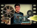 8mm and 16mm projectors, films, and cameras.