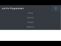 How to Make Toggle Navigation Bar in Bootstrap 4