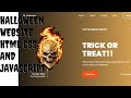 How to make a Halloween Website by using html CSS and javascript | source code