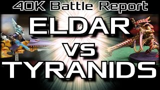 Dawn of War - Warhammer 40k Battle Report - Ep 1, Eldar vs Tyranids