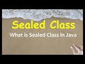 What is Sealed Class in Java | Sealed Classes example in Java - Part 1