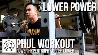 PHUL WORKOUT: Lower Power | Pola Latihan Fitness Paling Efektif