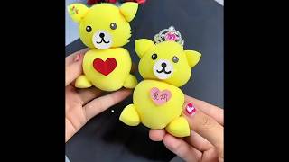 Make Beautiful ❤️ teddy 🧸 with sponge 🧽 with very Easy Trick 👍😍 #youtubeshorts #craft #viral