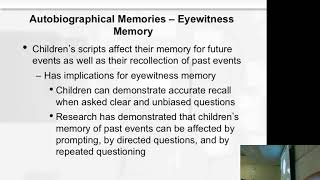 Chapter 8 memory Developmental Part 2