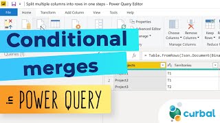 How to conditional merge tables in Power Query