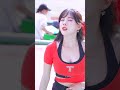 2시경기는 너무 더움 김한나 kim han na 치어리더