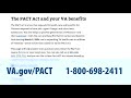 Veterans—claim your VA benefits under the PACT Act