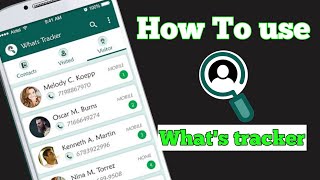 what's tracker use kaise karen !! How to use what's tracker in 2023
