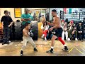 TEOFIMO LOPEZ GIVES FUTURE CHAMPION A BOXING LESSON IN FOOT WORK & ANGLES - JESSE 