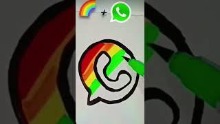 Rainbow + WhatsApp = ? # art