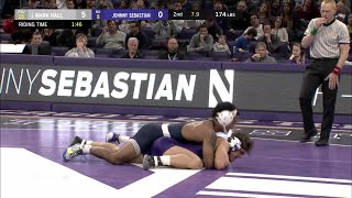 174 LBS: #1 Mark Hall (Penn State) vs. Johnny Sebastian (Northwestern) | Big Ten Wrestling