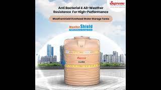 Supreme Weathershield premium overhead water storage tanks