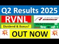 RVNL Q2 results 2025 | RVNL results today | RVNL Share News | RVNL Share latest news | RVNL Dividend