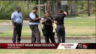 Student shot near George Washington Carver High School