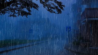 Barulho de Chuva para Dormir Profundamente e Relaxar 🌧 Som de Chuva Forte, Vento e Trovões à Noite