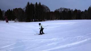 20140201野沢温泉スキー場パークで遊ぶ HD撮影