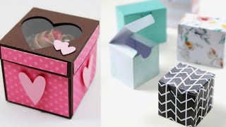 DIY CUTE Mini Storage Paper Box I Paper Kawaii I Paper DiY Back To School Storage Box 2020