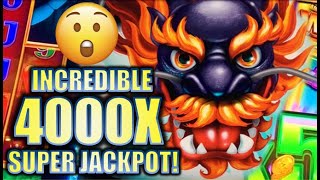 ★OVER 4000X!! GUY WINS SUPER JACKPOT! 😮★ 5 DRAGONS GRAND Slot Machine Bonus BIG WIN (Aristocrat)