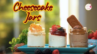 Eggless and no Bake Cheesecake Jars