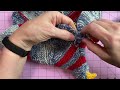 seaming a knitted emotional support chicken the yarn randomizer