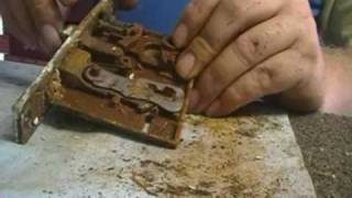 Servicing an antique lock