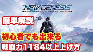 [PSO2NGS] 初心者でも出来る戦闘力上げ方1184以上、簡単解説　